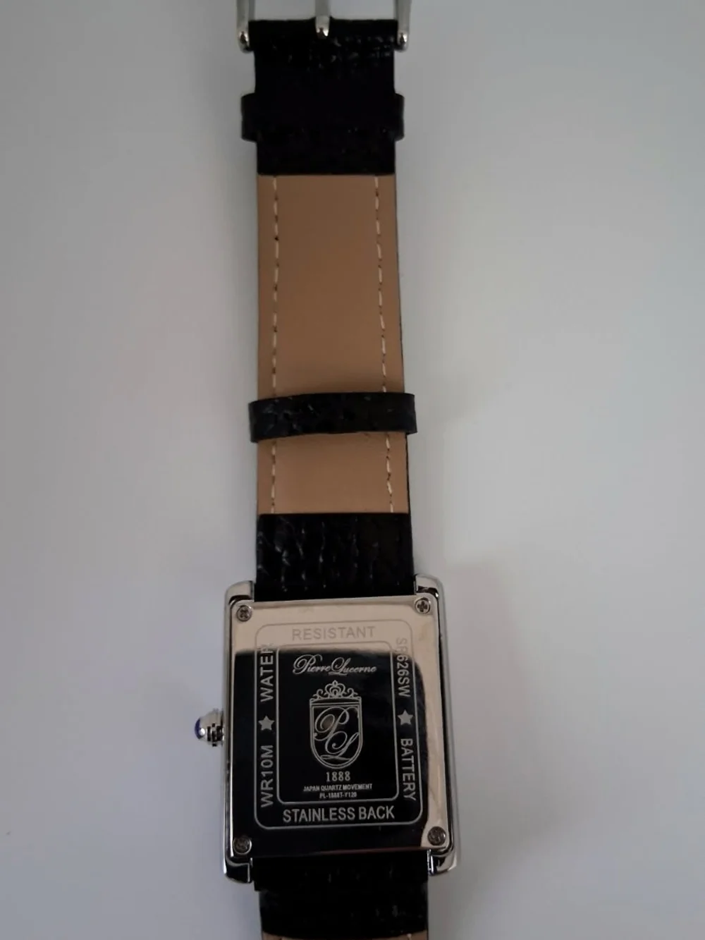 NEW Pierre Lucerne Aquamarine 1888 Men's Tank Watch